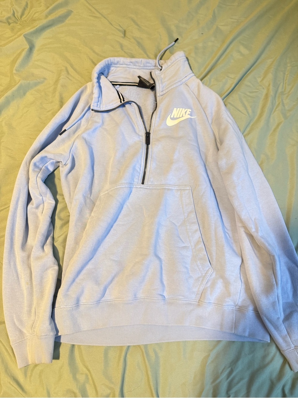 Nike Pale Blue Half-Zip Fleece Pullover